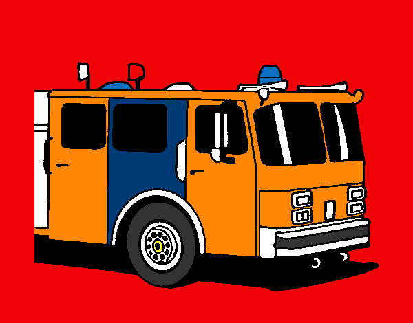 Dibujo Camión de bomberos pintado por Eugenio09