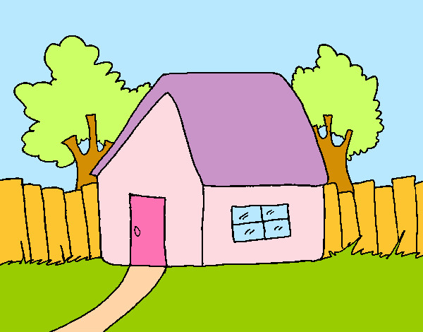 Dibujo de Casa con valla pintado por Yuliana444 en  el día  26-06-13 a las 17:07:22. Imprime, pinta o colorea tus propios dibujos!