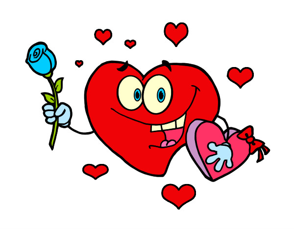 Dibujo Corazón con caja de bombones pintado por VERONIKAA
