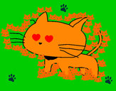 Dibujo Cría de gato pintado por weba567