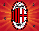 Dibujo Escudo del AC Milan pintado por santos230