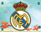 Dibujo Escudo del Real Madrid C.F. pintado por santos230