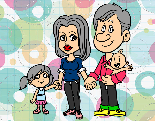 Dibujo Familia feliz pintado por naseleyn 