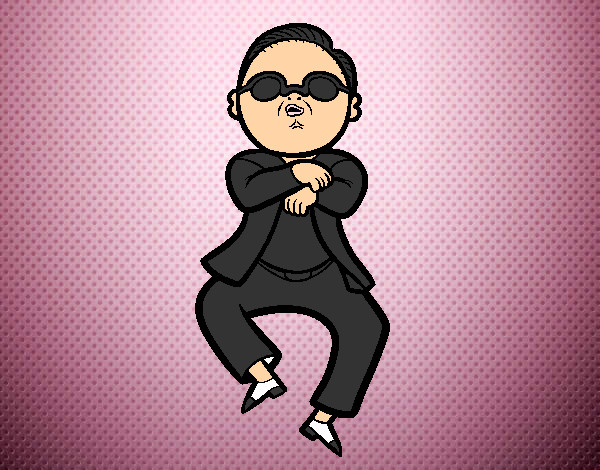Dibujo Gangnam Style pintado por yuliana444