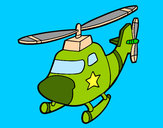 Dibujo Helicóptero con una estrella pintado por lulu97