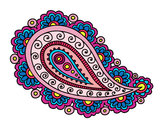Dibujo Mandala lágrima pintado por rodhe