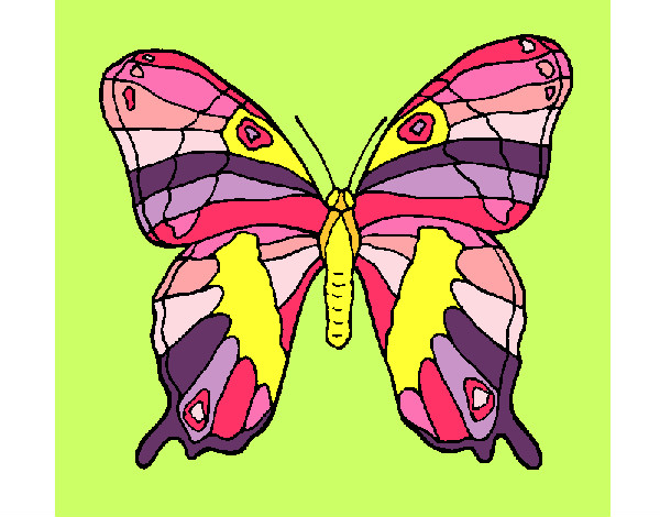 Dibujo Mariposa 7a pintado por yola-2