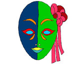 Dibujo Máscara italiana pintado por Marda