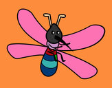Dibujo Mosquito con grandes alas pintado por vicharra