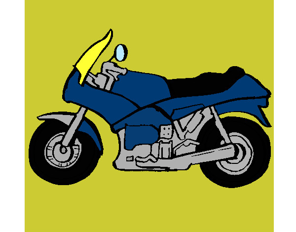 Dibujo Motocicleta pintado por lisan