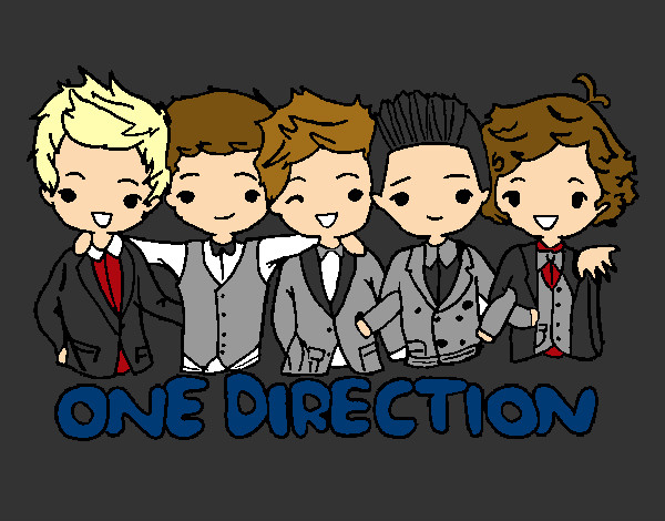 Dibujo One direction pintado por AndyEguia