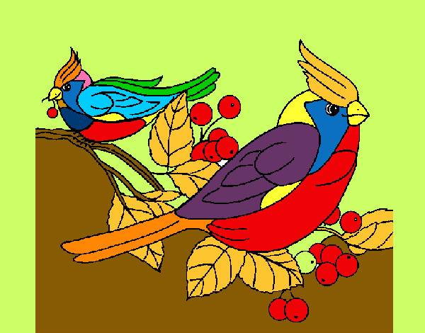 Dibujo Pájaros pintado por mastinalfa