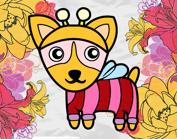 Dibujo Perro-abeja pintado por estrellist