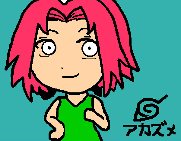 Dibujo Sakura Haruno small pintado por saritamu