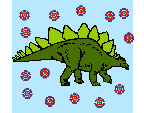 Dibujo Stegosaurus pintado por santiago13