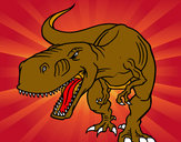 Dibujo Tiranosaurio Rex enfadado pintado por santiago13