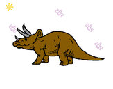 Dibujo Triceratops pintado por santiago13