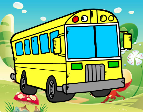 Dibujo Autobús del colegio pintado por axxel