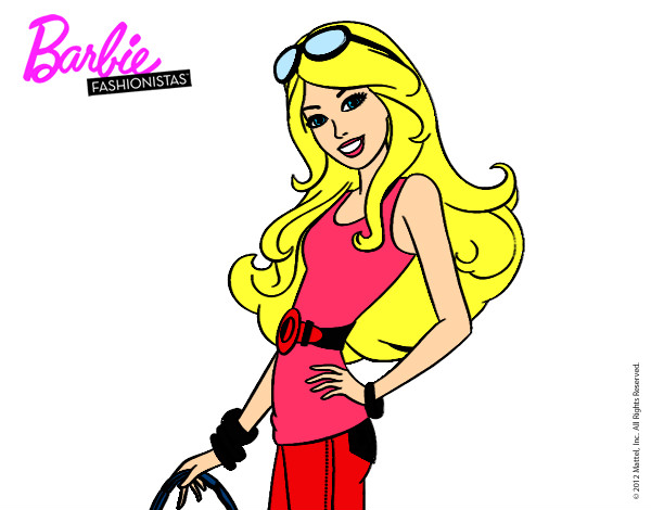 Dibujo Barbie casual pintado por Camitini