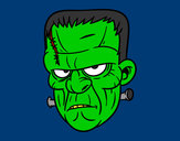 Dibujo Cara de Frankenstein pintado por osita4000