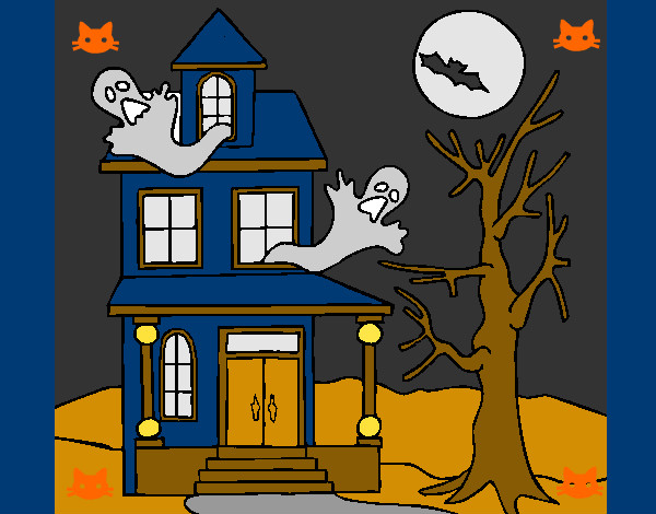 Dibujo Casa fantansma pintado por zandy14