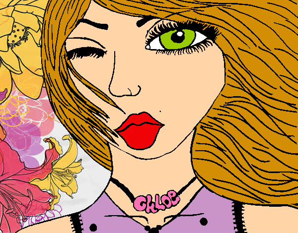 Dibujo Chloe pintado por cloe1972