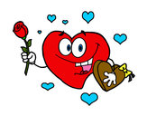 Dibujo Corazón con caja de bombones pintado por nickname99
