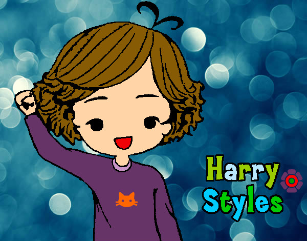 Dibujo Harry Styles pintado por KarmenJB