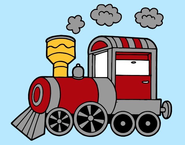 Dibujo de Locomotora de vapor pintado por Santifeliz en Dibujos net el d a 04 07 13 a las 05 05 