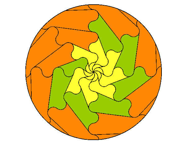 Dibujo Mandala 17 pintado por anyy