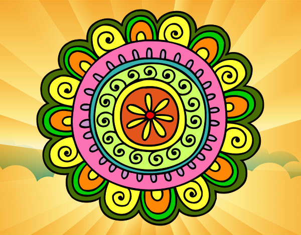 Dibujo Mandala alegre pintado por Mir54