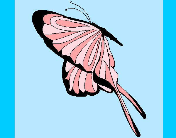 Dibujo Mariposa con grandes alas pintado por Camitini