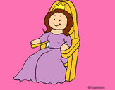Dibujo Princesa en el trono pintado por Carli_love