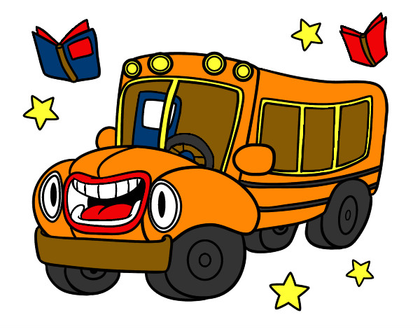 Dibujo Autobús animado pintado por pulgita 
