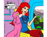 Dibujo Barbie llega a París pintado por yarisol
