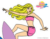 Dibujo Barbie surfeando pintado por giselitab8
