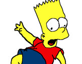 Dibujo Bart 2 pintado por xtrem