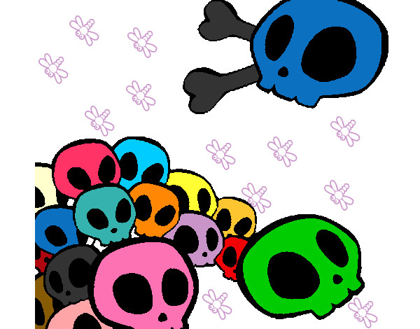 Dibujo Calaveras pintado por yareliii