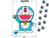 Dibujo Doraemon pintado por ssashaa