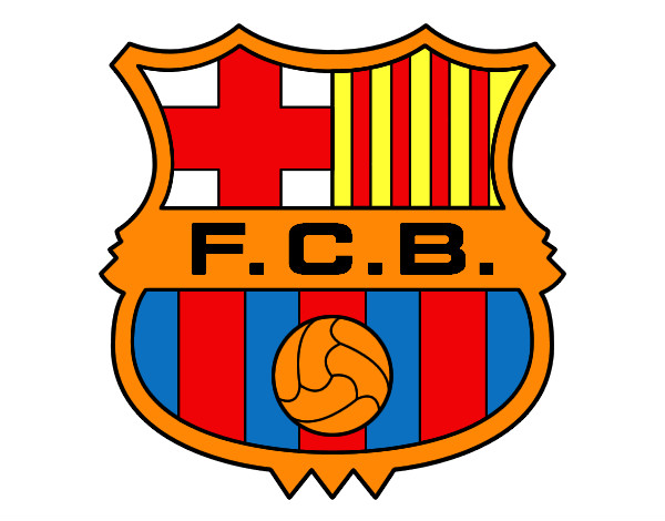 Dibujo Escudo del F.C. Barcelona pintado por yeraymoya