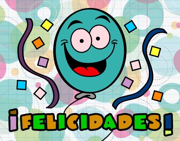 Dibujo Felicidades pintado por evichi