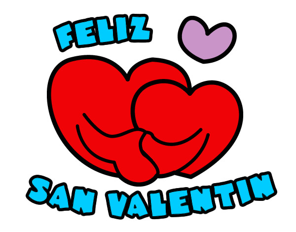 Dibujo Feliz San Valentin pintado por anahi1