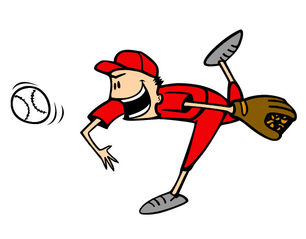 Dibujo Lanzador de béisbol pintado por jeanpierre