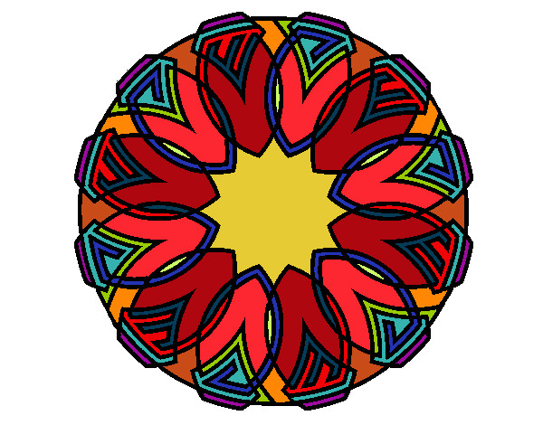 Dibujo Mandala 37 pintado por denarosa