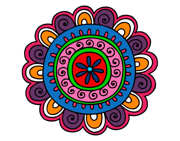 Dibujo Mandala alegre pintado por Camifh