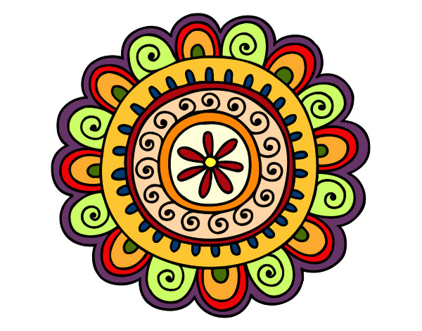 Dibujo Mandala alegre pintado por kayserpax