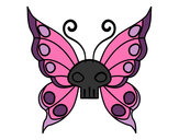 Dibujo Mariposa Emo pintado por minium 
