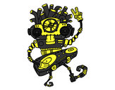 Dibujo Robot DJ pintado por jexu