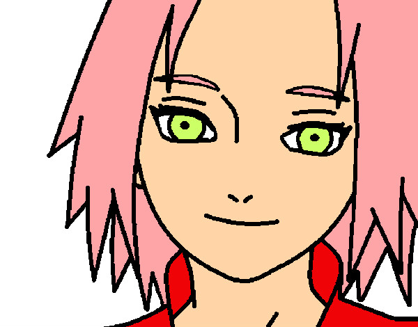 Dibujo Sakura Haruno red pintado por blaster