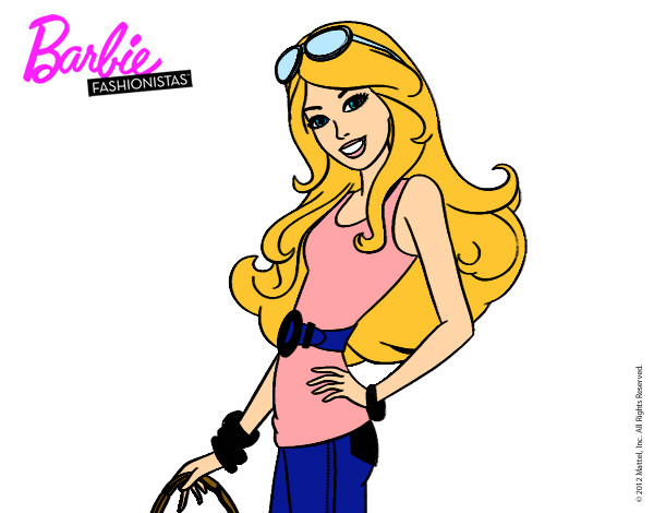 Dibujo Barbie casual pintado por Camitini